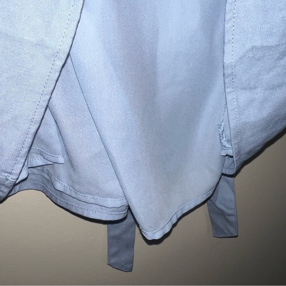 Lulu’s Pure Serenity Light Blue Off-the-Shoulder Puff Sleeve Mini Dress Med NWT - Picture 11 of 11